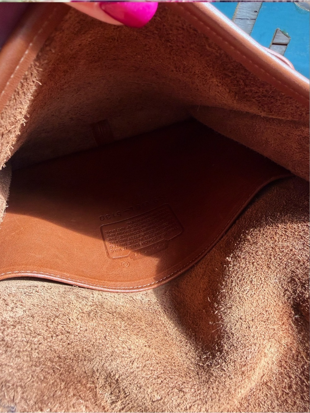 VINTAGE COACH BRITISH TAN LEATHER STATION BAG 5130 - Picture 17 of 17